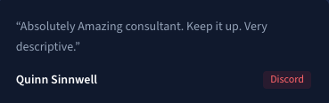 Quinn Sinnwell review - Absolutely Amazing consultant
